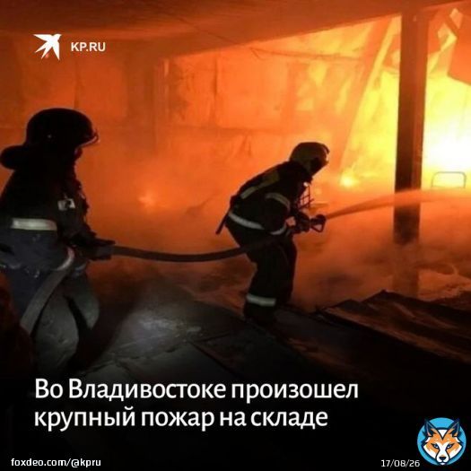 Крупный пожар произошел на&nbsp;складе во&nbsp;Владивостоке.  По&nbsp;информации управления МЧС по&nbsp;Приморскому краю, огонь распространился на&nbsp;площади 1,1 тысяч кв. метров:   #пожар #чп #Владивосток