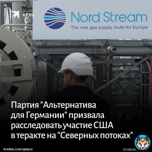 В немецкой партии ссылаются на то, что лауреат Пулитцеровской премии Сеймур Херш публично заявил, что президент США Джо Байден стоит за диверсией на &laquo;Северных потоках&raquo;:    #северный_поток #спецоперация #Байден
