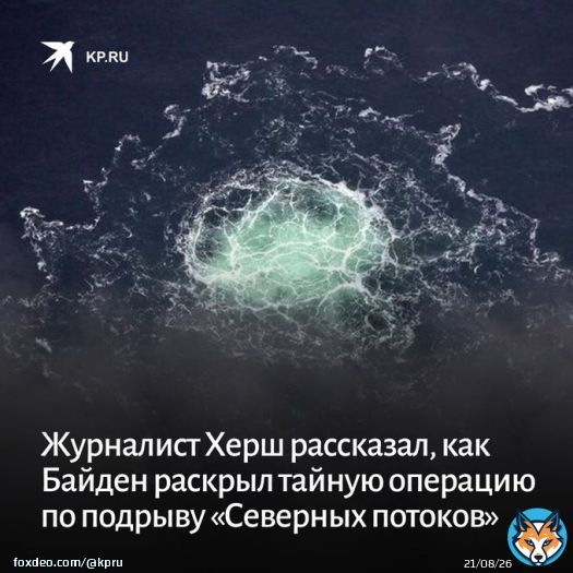 Президент США Джо Байден случайно раскрыл план команды, занимавшейся разработкой взрывов газопроводов &laquo;Северный поток&raquo; и &laquo;Северный поток &ndash; 2&raquo;.  Об этом заявил американский журналист Сеймур Херш:   #северный_поток #США #Херш
