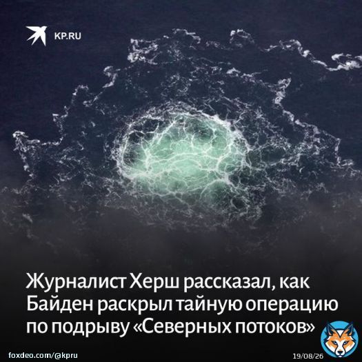 Президент США Джо Байден случайно раскрыл план команды, занимавшейся разработкой взрывов газопроводов &laquo;Северный поток&raquo; и &laquo;Северный поток &ndash; 2&raquo;.  Об этом заявил американский журналист Сеймур Херш:   #северный_поток #США #Херш