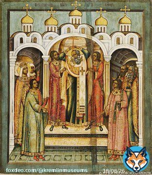 #ПамятныеДаты   27 (14) сентября православные христиане отмечают праздник Воздвижение Креста Господня.  Икона &laquo;Воздвижение Креста&raquo;.  Россия, около 1679 г. Происходит из Вознесенского монастыря Московского Кремля  #музеикремля #kremlinmuseums