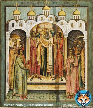 #ПамятныеДаты   27 (14) сентября православные христиане отмечают праздник Воздвижение Креста Господня.  Икона &laquo;Воздвижение Креста&raquo;.  Россия, около 1679 г. Происходит из Вознесенского монастыря Московского Кремля  #музеикремля #kremlinmuseums