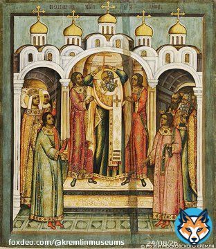 #ПамятныеДаты   27 (14) сентября православные христиане отмечают праздник Воздвижение Креста Господня.  Икона &laquo;Воздвижение Креста&raquo;.  Россия, около 1679 г. Происходит из Вознесенского монастыря Московского Кремля  #музеикремля #kremlinmuseums