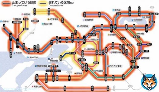 早朝は関西 #JR全滅 で #運転見合わせ  電車しか使えない人も #会社休み ？ こちらは雪も降らず。出勤支度中