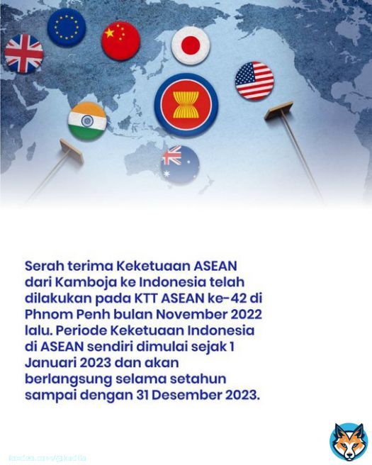 Kekuatan ASEAN dimulai sejak 1 Januari 2023 sampai 31 Desember 2023 dan serah Terima keketuaan ASEAN pada KTT ASEAN ke-42 Ini Diplomasi #ASEANIndonesia2023