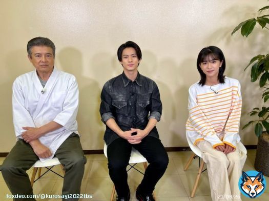 #クロサギ からお知らせ  明日あさ9時30分から放送、 #王様のブランチ で #平野紫耀 さん＆#黒島結菜 さん＆#三浦友和 さんの3ショットインタビューが放送されます  物語は怒涛のラストスパート 3人が語る見どころに注目です