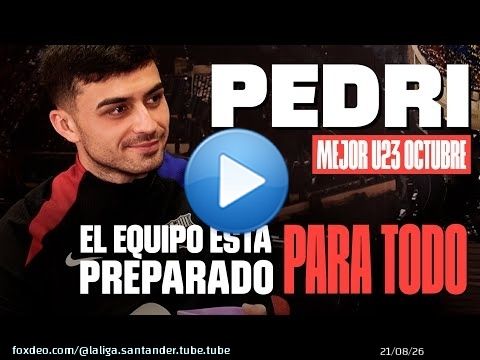 PEDRI: ENTREVISTA EXCLUSIVA como MEJOR JUGADOR U23 de OCTUBRE