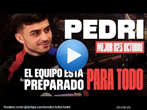 PEDRI: ENTREVISTA EXCLUSIVA como MEJOR JUGADOR U23 de OCTUBRE
