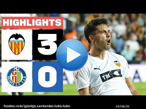 VALENCIA CF 3 - 0 GETAFE CF | RESUMEN LALIGA EA SPORTS