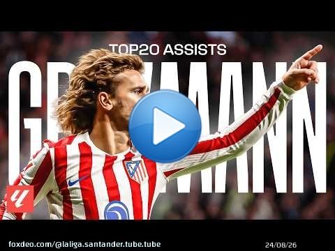 ¡Las 20 MEJORES ASISTENCIAS de GRIEZMANN en LALIGA! \u2728