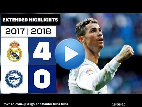 Exhibición de la BBC \u26aa\ud83d\udd25 | Real Madrid 4-0 Deportivo Alavés 2017/18