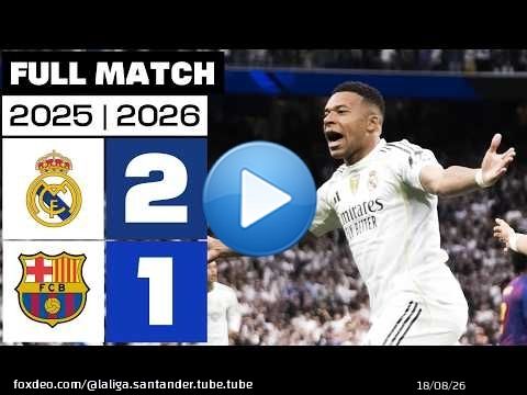 Real Madrid 2 - 1 FC Barcelona 2025/26 PARTIDO COMPLETO