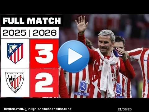 Atlético de Madrid 3 - 2 Athletic Club 2025/26 PARTIDO COMPLETO