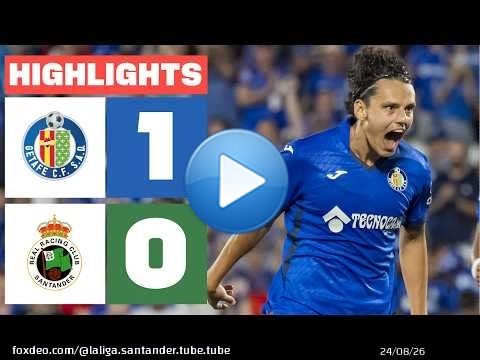 GETAFE CF 1 - 0 R. RACING CLUB | RESUMEN LALIGA EA SPORTS