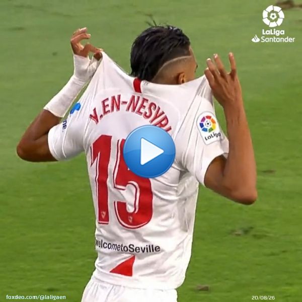 He could only stand there and watch!!  @ennesyri9  @SevillaFC_ENG   #SevillaFCRCDMallorca
