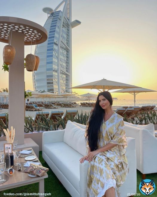 Lovely iftar\ud83c\udf19 wearing @mariefrancevandamme \ud83e\udde1...#ramadan #abaya #dubai #saudiarabia #egypt #lamittafrangieh #desertrose #elegance #feminin #abudhabi #jeddah