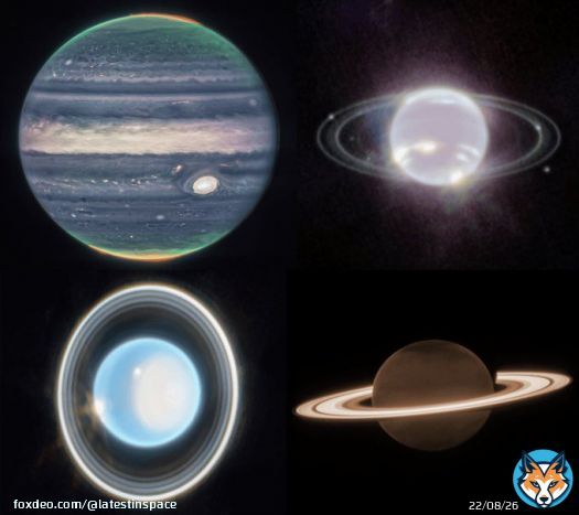 NASA's James Webb telescope has now captured images of all four gas giants