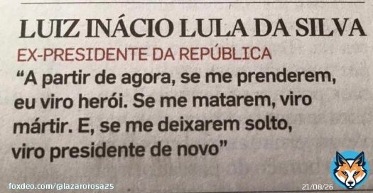 2016 -  O PT acabou 2018 - O Lula acabou 2022 - Lula Diplomado Presidente da Rep&uacute;blica