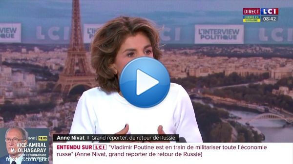 @AnneNivat, grand reporter de retour de #Russie  'Les Russes vivent absolument normalement, comme si de rien n'&eacute;tait. Je n'ai vu aucune diff&eacute;rence avec mes pr&eacute;c&eacute;dents voyages. C'est quelque chose qui m'a beaucoup marqu&eacu&eacute;'  Explications &agrave; @JulARNAUDmedia I #LesMatinsLCI