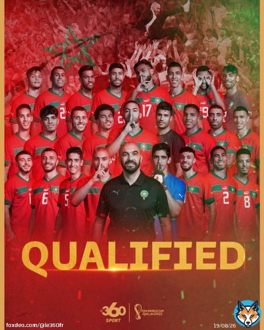 HISTORIQUE  LE MAROC EN QUART DE FINALE  MERCI  #MARESP
