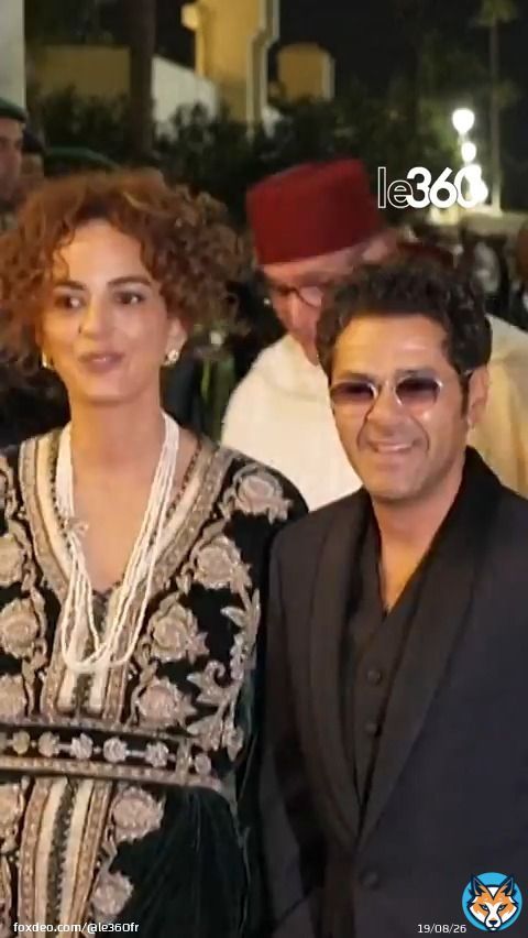 Jamel Debbouze, Le&iuml;la Slimani, Achraf Hakimi, Audrey Azoulay...  Diff&eacute;rentes personnalit&eacute;s du monde culturel, politique et sportif &eacute;taient pr&eacute;sentes au d&icirc;ner d'&Eacute;tat offert par le roi Mohammed VI &agrave; ; Emmanuel Macron au palais royal de Rabat