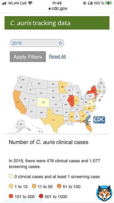 #Covid f&uuml;llt Krankenh&auml;user und Altersheime mit immungeschw&auml;chten Patienten - wer profitiert? #CDC: ein Pilz #Candida auris stellt nach Ausbr&uuml;chen im US #Gesundheitswesen nun eine ernsthafte globale #Gesundheitsbedrohung dar. Warum?   Weil:  ⁃Er t&ouml;tet 30-60% und ...