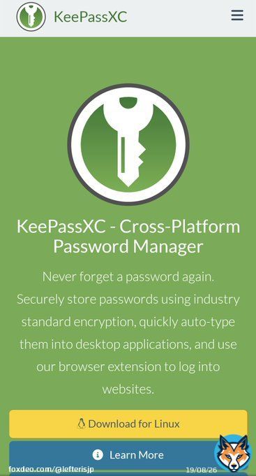 With the @LastPass hack I am getting many inquiries into whether a local password manager alternative exists.  I can't recommend @KeePassXC enough. Using it for over 10 years.  - local-first - #opensource - cross platform