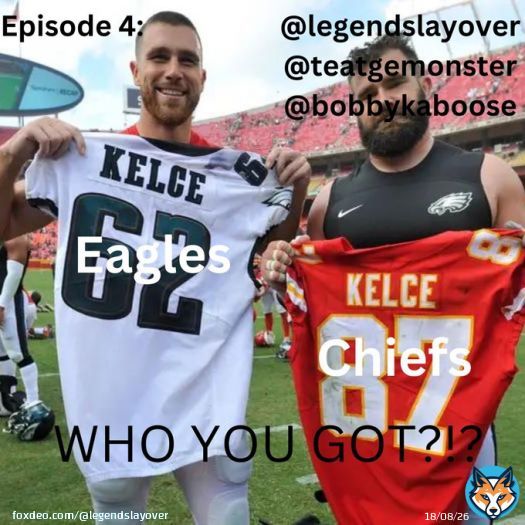 Episode 4 Eagles/Chiefs Who You Got?!?   Now Available! @TeaTheMonster @BobbyKaboose #podcast #podcasting #podcasts #podcaster #Friday #ContentCreator #FridayNight #NFLPlayoffs @TeaTheMonster @BobbyKaboose