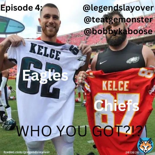 Episode 4 Eagles/Chiefs Who You Got?!?   Now Available! @TeaTheMonster @BobbyKaboose #podcast #podcasting #podcasts #podcaster #Friday #ContentCreator #FridayNight #NFLPlayoffs @TeaTheMonster @BobbyKaboose