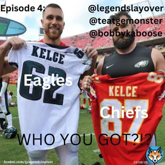 Episode 4 Eagles/Chiefs Who You Got?!?   Now Available! @TeaTheMonster @BobbyKaboose #podcast #podcasting #podcasts #podcaster #Friday #ContentCreator #FridayNight #NFLPlayoffs @TeaTheMonster @BobbyKaboose