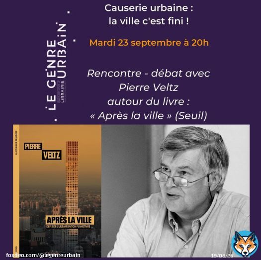 #causerieurbaine A demain avec Pierre Veltz et @EditionsduSeuil Info ici :