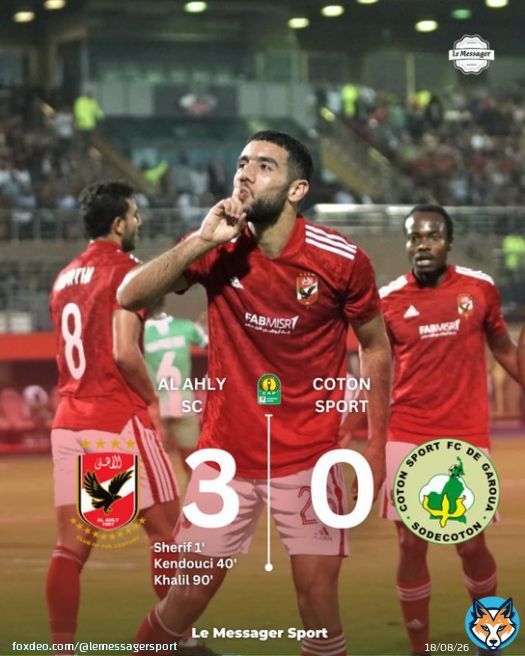 Al Ahly clinched their first victory in Group A of the CAF Champions League after seeing off Cameroon&rsquo;s Cotonsports while Defending champions Wydad Athletic Club moved top of Group A of the CAF Champions League after edging out AS Vita Club.