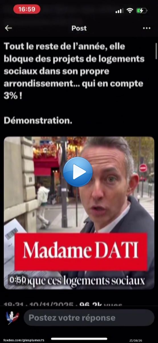 Les fonds de marmite refont surface. Quelle suffisance celle là. À part cracher et rejeter la faute sur les autres qu’est-ce que c’est mandature a fait de bien à Paris. Allez, hidalgo et sa clique, ça dégage. Laissez madame @datirachida tranquille. @GpeChangerParis #saccageparis