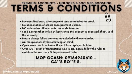PREMIUM ACCOUNTS FOR SALE! + UNLOCKS AND SOC MED BOOSTING! ~ SPOTIFY ~HBO GO ~WATTPAD ~NETFLIX ~CRUNCHYROLL ~YOUTUBE ~AMAZON PRIME ~APPLE MUSIC ~GRAMMARLY ~OUILLBOT ~CANVA ~OUIZLET + ~SCRIBD ~VSCO ~LIGHTROOM ~PICSART ~ NUMERADE - CHEGG ~COURSEHERO MOP: Gcash