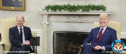 Президент США Джо Байден сказав канцлеру ФРН Олафу Шольцу, що підтримка України Німеччиною мала велике значення  #новини #війна #liga