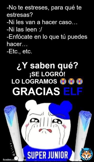 ELF LO LOGRAMOS #SuperJuniorenArenaCdMx #SS9LlenoTotal   Soy s&iacute;, HOY S&Iacute; ESTOY FELIZ CON EL ANUNCIO DE #SUPERSHOW9INMEXICO Como debi&oacute; de ser desde el d&iacute;a lunes