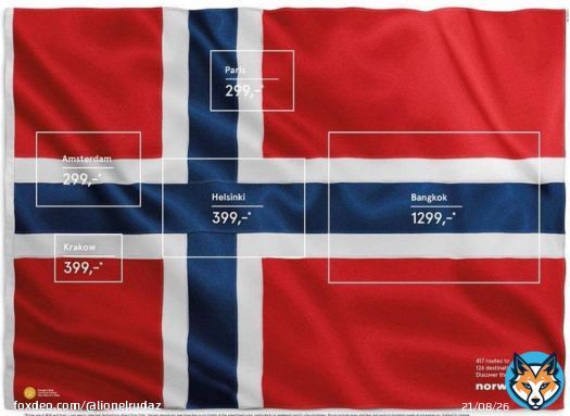 Reminds me of Norwegian airlines ad