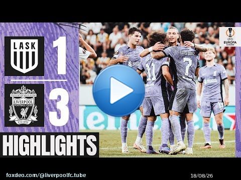 HIGHLIGHTS: LASK 1-3 Liverpool | Nunez, Diaz & Salah start Europa League with a win!