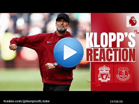 KLOPP'S REACTION: 'I'm REALLY HAPPY, the players put a proper shift in!' | Liverpool 2-0 Everton