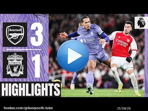 Reds suffer defeat after goals from Saka, Martinelli & Trossard | Arsenal 3-1 Liverpool | Highlights