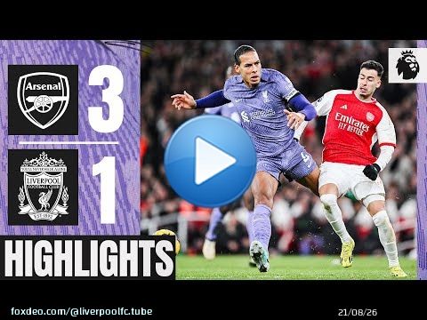 Reds suffer defeat after goals from Saka, Martinelli & Trossard | Arsenal 3-1 Liverpool | Highlights