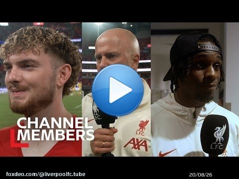 Interviews Tunnel : Arne Slot, Elliott et Frimpong r&eacute;agissent au match contre Hong Kong