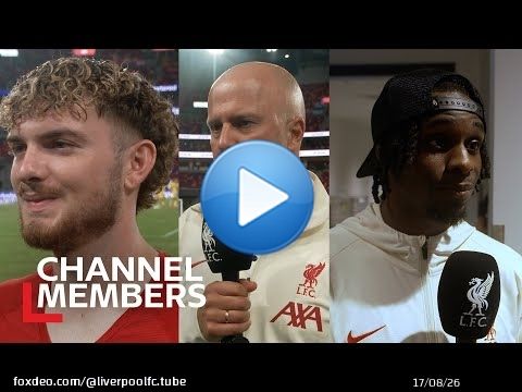 Interviews Tunnel : Arne Slot, Elliott et Frimpong r&eacute;agissent au match contre Hong Kong