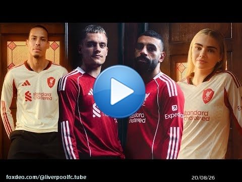 Maillots domicile et ext&eacute;rieur Adidas 25/26 du Liverpool FC !