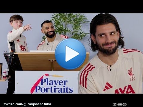 Mo Salah et Dominik Szoboszlai s'attaquent aux portraits de joueurs ! | Liverpool FC