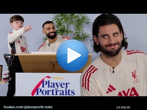 Mo Salah et Dominik Szoboszlai s'attaquent aux portraits de joueurs ! | Liverpool FC