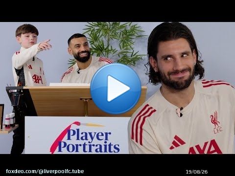 Mo Salah et Dominik Szoboszlai s'attaquent aux portraits de joueurs ! | Liverpool FC