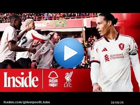 Scènes du côté des supporters visiteurs dans le temps additionnel ! Nottingham Forest 0-1 Liverpo...