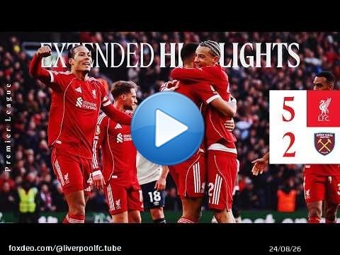 Points forts étendus | Ekitike, Van Dijk, Mac Allister et Gakpo marquent ! Liverpool 5-2 West Ham