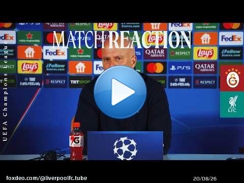 Réaction d'Arne Slot après la victoire de Galatasaray 1-0 Liverpool | Ligue des champions de l'UEFA